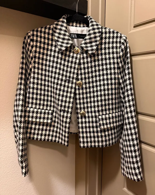 ZARA Houndstooth Blazer - Image 2