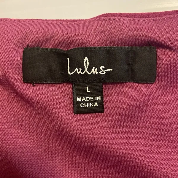 Lulus Perfect Duo Coral Red and Purple Color Block Bodycon Mini Dress Size Large - Image 9