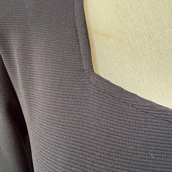 Vintage 80s 90s Le Chateau Long Sleeve Black Cocktail Dress S M - Image 7