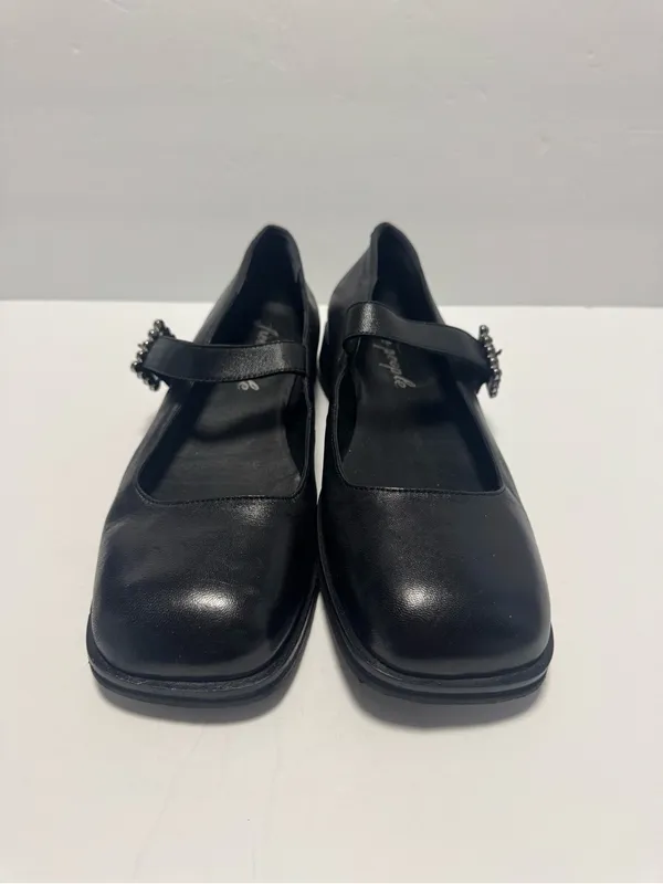 Free People Women's Rumor Diamanté Mary Jane Loafers Leather Size 9 - Image 2