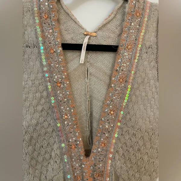 Free People, knit crochet sweater or dress, Size S - Image 2
