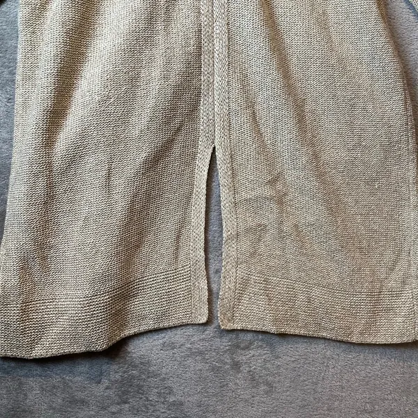 Pas De Calais Cozy Minimalist Knit Cardigan Neutral Beige Cardigan‎ XS Oversized - Image 6