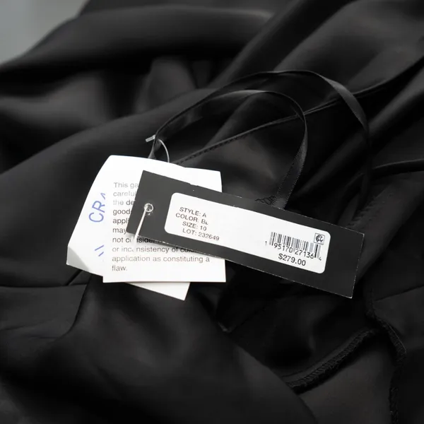 Betsy & Adam‎ - Pavé-Bead Satin Halter Gown - Image 7