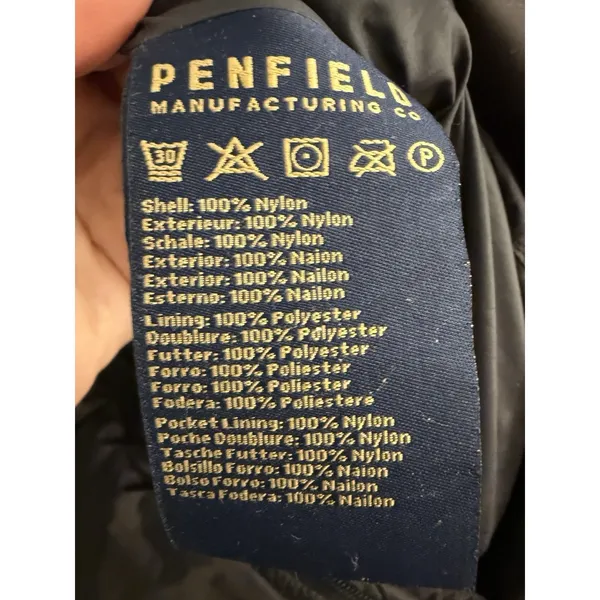 Penfield Jacket‎ Brown Down Coat M Long Zip Warm Size M - Image 5