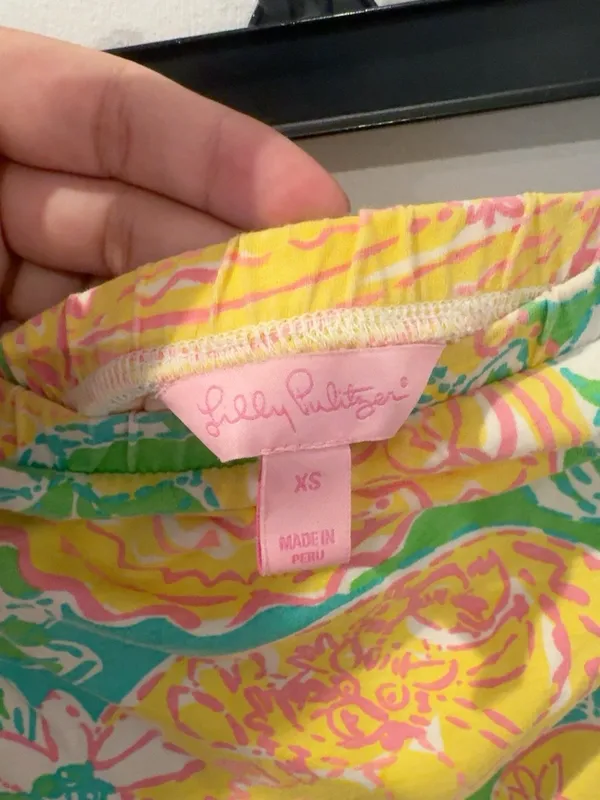 Lilly Pulitzer XS Strapless Floral Paisley Dress Colorful Summer Resort Pocket - Image 2