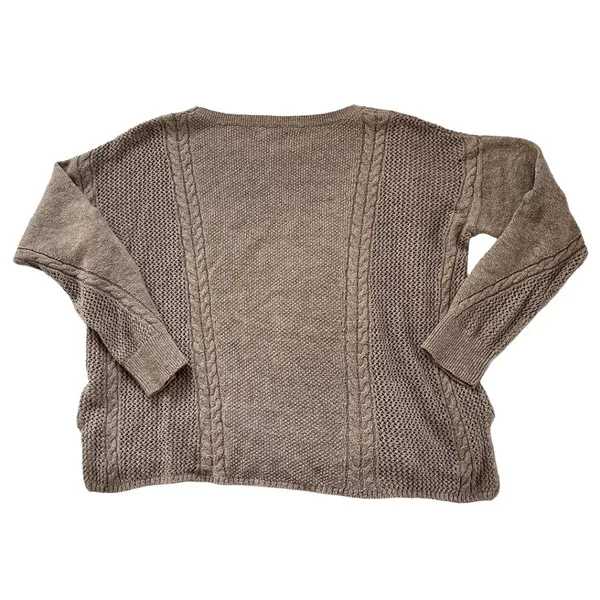 American Eagle Pullover Sweater | Taupe Textured Knit - Image 5