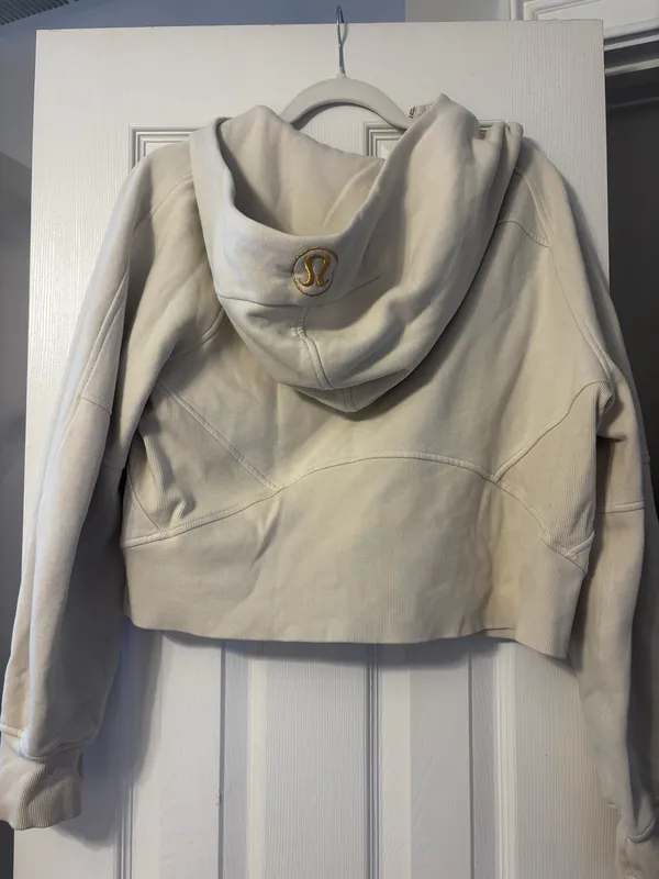 Lululemon Hooded Scuba Half-Zip M/L Bone - Image 4