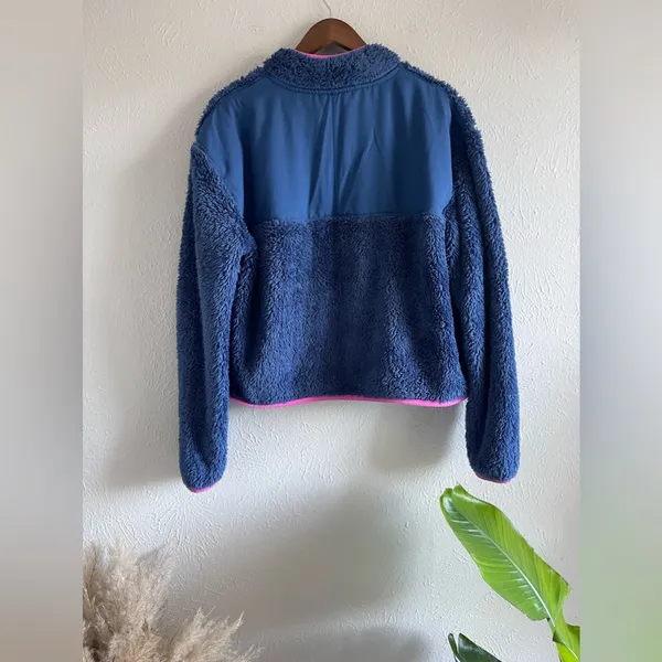 Nike SPORTSWEAR SHERPA PLUSH FLEECE ZIP CROP SWEATSHIRT SIZE 1X - Image 4