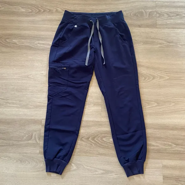 FIGS Navy Blue Casma Top Zamora Jogger Scrub Set Women's size XS / Small Petite - Image 6