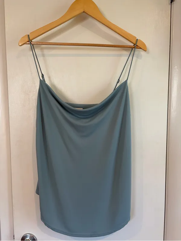 Cinq a Sept Jersey Marta Cami. Size: Large. Color: Ocean Dew. - Image 4