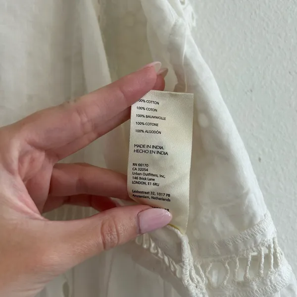 Anthropologie Deep V Eyelet Tank - Image 6