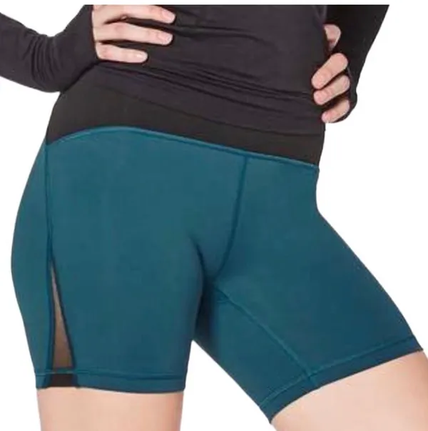 Lululemon Train Times Short 6" Inseam Nile Blue / Black Size 8 - Image 4