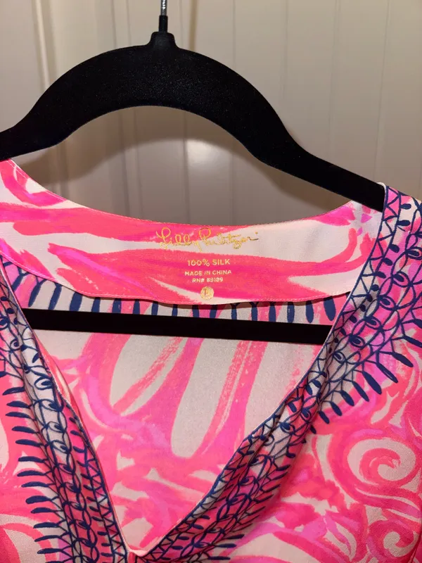 Lilly Pulitzer–style embroidered tunic/top - Image 4
