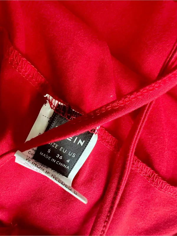 SHEIN Bright Red Spaghetti Strap Crop Top - Image 3