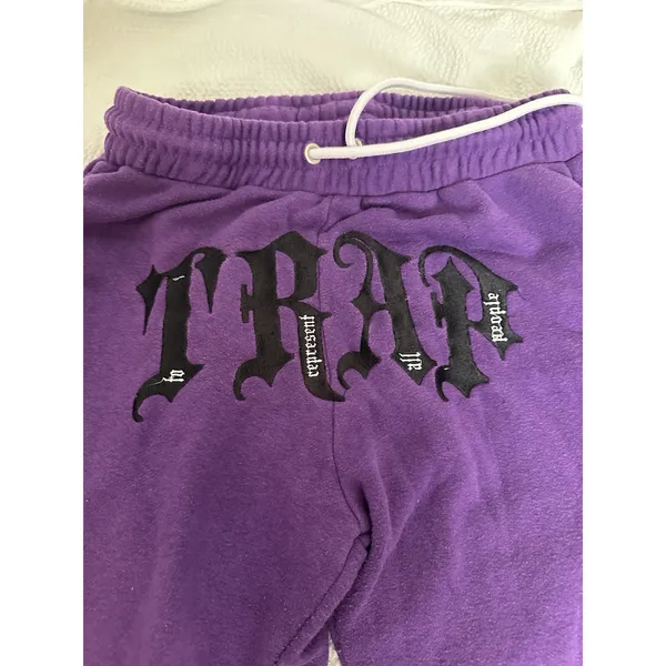 TRAP Sweat Pants To Represent All People Purple Medium. - Image 2