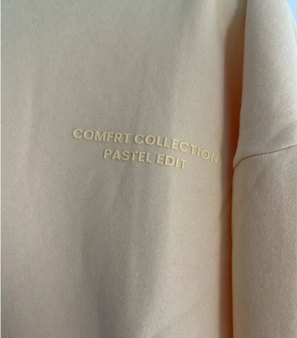 Comfrt Medium Pastel Hoodie - Mega in Canary Yellow - Image 5