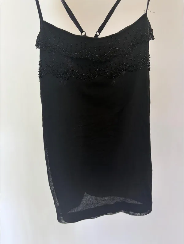Vintage Y2K The Limited Mesh Beaded Going Out Cami Top - Image 7