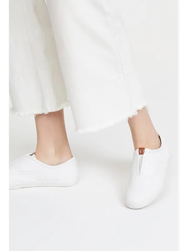 Frye White Maya CVO Slip-On Sneakers Womens Size 8.5 - Image 2