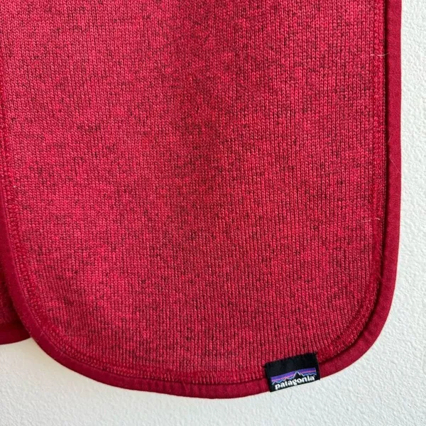 Patagonia Better Sweater Responsible Sustainable Polyester Scarf Unisex Red - Image 3