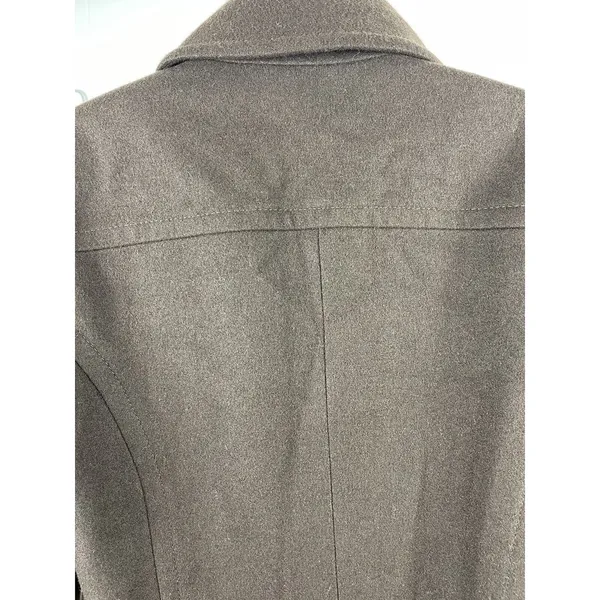 Anne Klein Brown Double Breasted Short Length Wool Blend M Lined Peacoat - Image 6