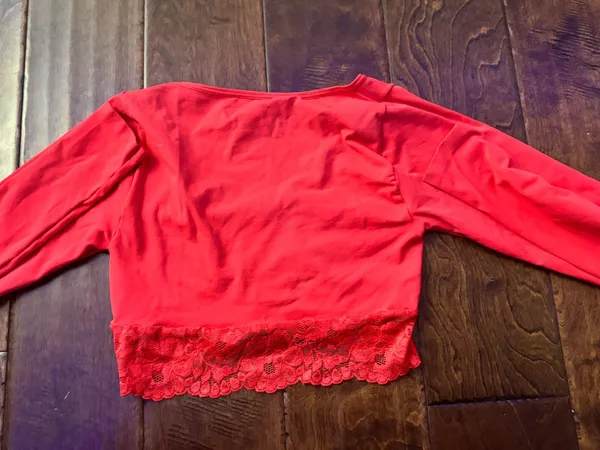 Anthropologie Long Sleeve Crop Top - Image 4