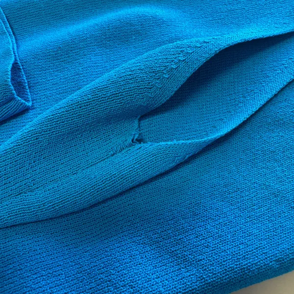 Vintage Y2K Crystal Kobe Turquoise Blue Embellished Neck Sleeveless Knit Top Med - Image 7