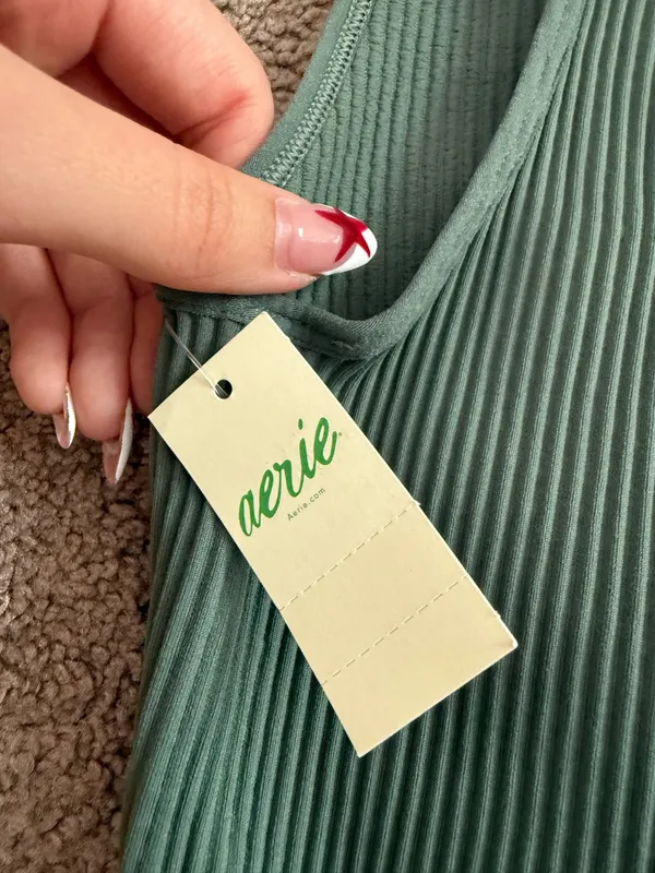 Aerie Top Cropped Tank Ribbed - Image 5