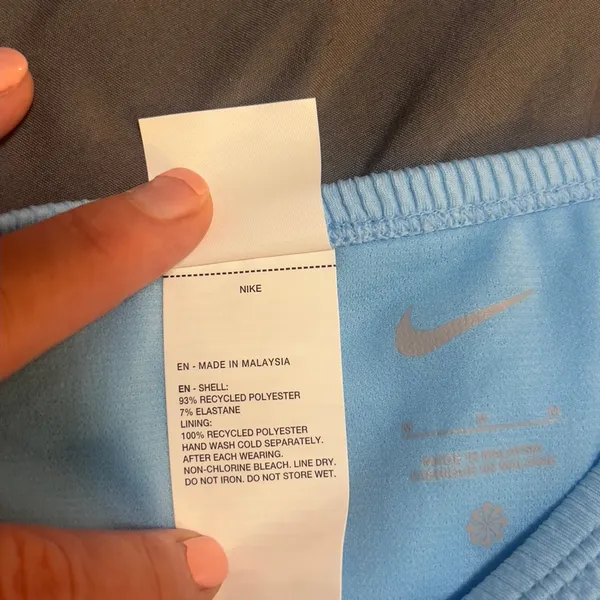 Nike Swim Ribbed Bikini Bottoms Blue Size M – New with Tags - Image 9