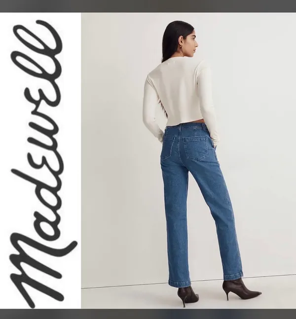 Madewell The Perfect Vintage Straight Split Sean Jean - Image 5