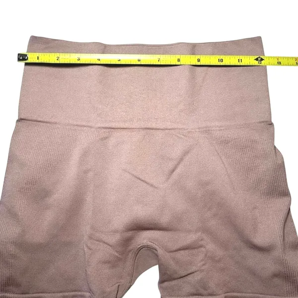 NWOT SET Active SCULPTFLEX Bike Shorts Small Taupe Brown Seamless High Rise - Image 6