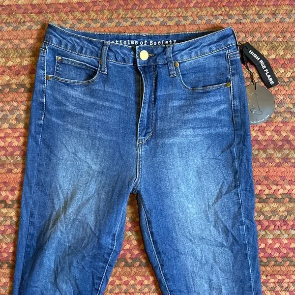 New Articles Of Society Bell Bottoms Flare Wide Leg Jeans - Image 5