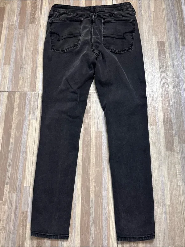 American Eagle Outfitters Hi-Rise Black Skinny Jeans Women’s 12 - Image 11