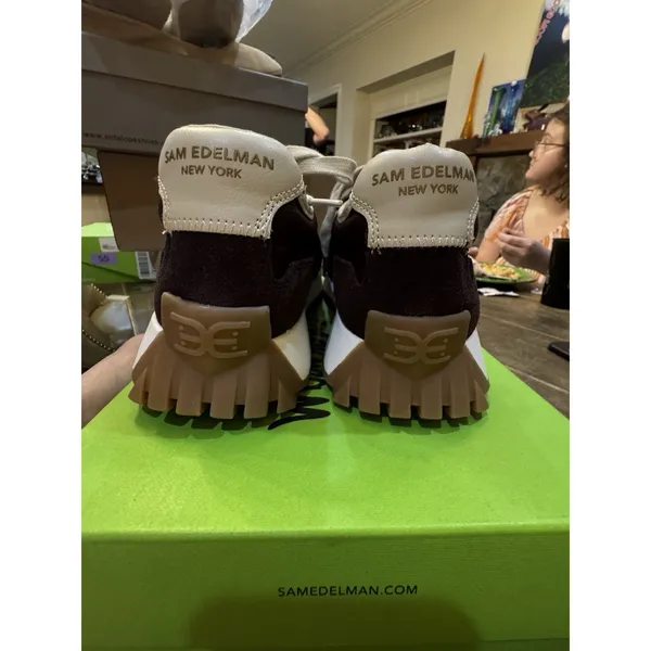 Sam Edelman Langley 3 sneakers café noir brown Size 8.5 - Image 5