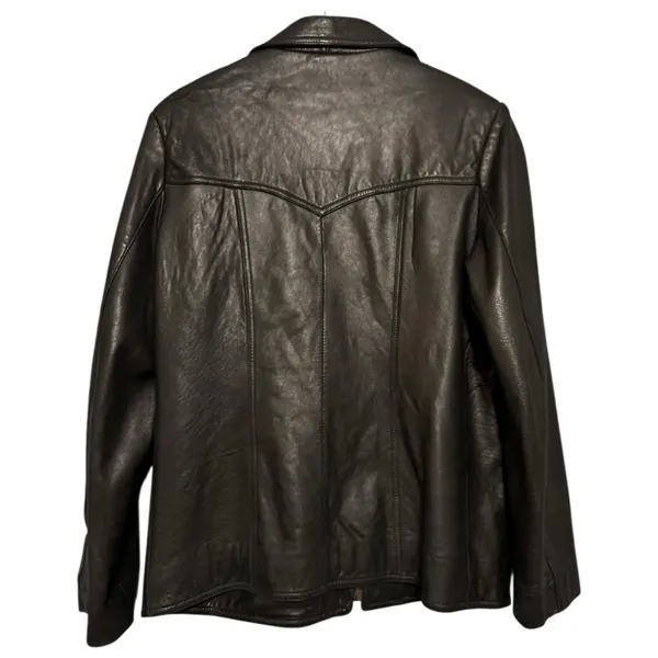Tuskany Vintage Women’s Size M Black Leather Jacket - Image 3