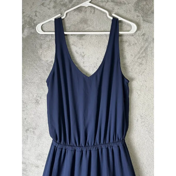 Show Me Your Mumu Kendall Maxi Dress Navy Blue Wedding Bridesmaid Large New - Image 3