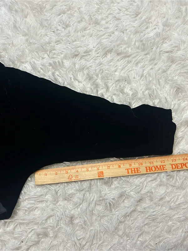 Vintage Black velvet cropped bolero jacket with button closure woman’s small med - Image 7