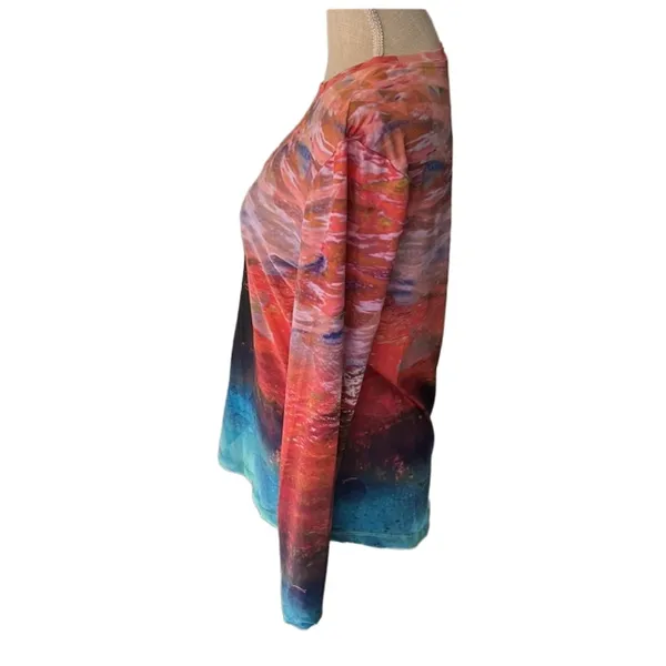 SILVER BAIT Colorful Long Sleeve Top - Image 2