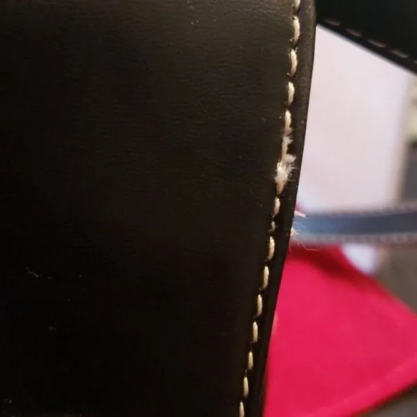 Nine West Black Shoulder Bag with Built In Cell Phone Holder - Image 3