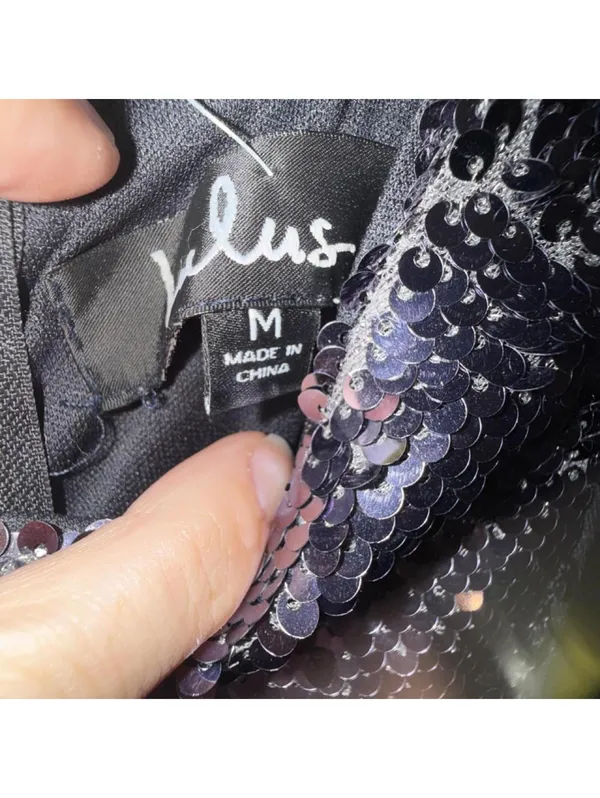 Lulus Notorious pewter sequin maxi dress - Image 5