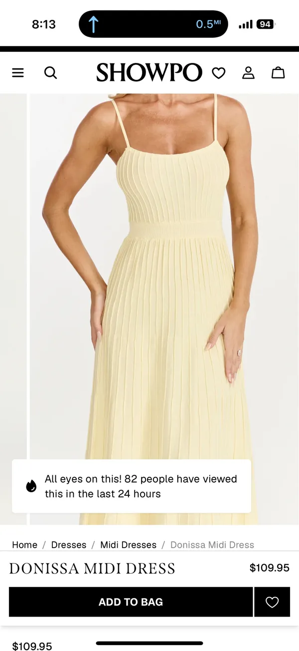 NWT Showpo DONISSA MIDI DRESS size 6 - Image 6