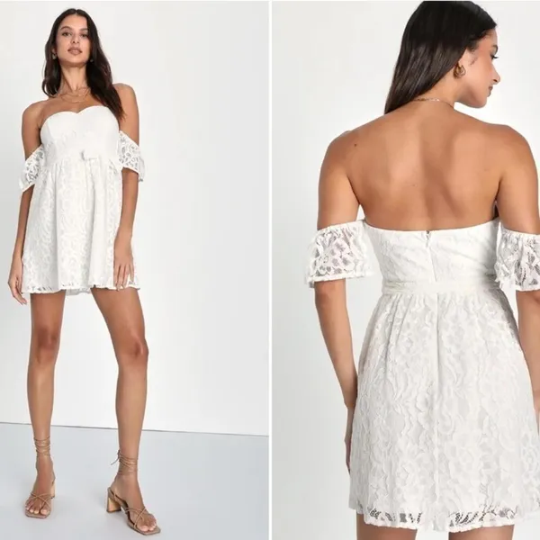 LULU's Bachelorette Engagement Bridal Shower Honeymoon Casual Mini Dress - Image 4