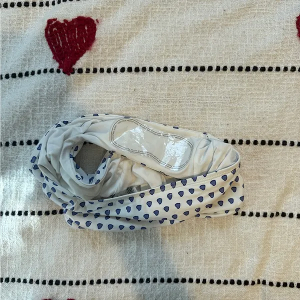 Roller Rabbit White and Blue Heart Pattern Bikini Bottoms - Image 4