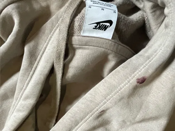 Nike Women's Hooded Pullover Sweatshirt in Light Tan - Image 2