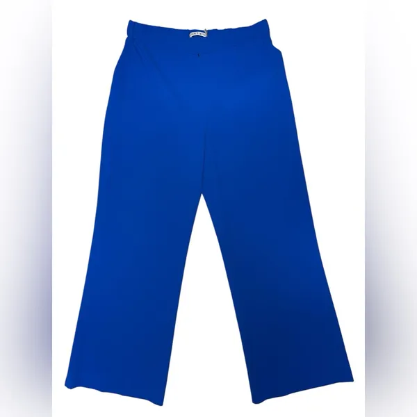 Alice + Olivia “Bo” Pull-Up Pant – Cobalt - Size Small - Image 3