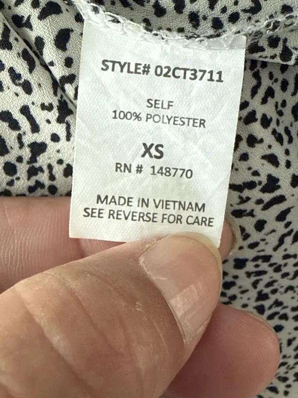 Sienna Sky Spotted Peplum Cami Top Sz XS - Image 6