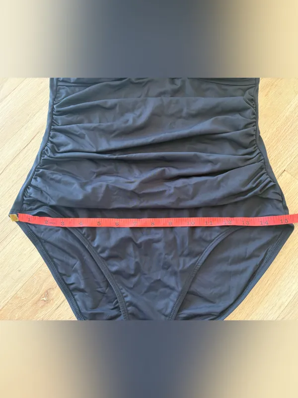 Anne Cole Black Strapless Ruched Swimsuit - Image 6