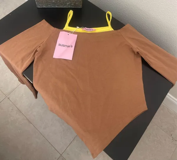 Susmies Lifetime Rodeo Brown&Yellow T- Shirt - Image 2