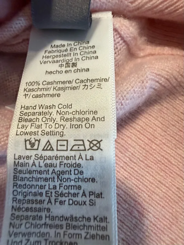 J.Crew 100% Cashmere Crewneck Sweater Pink Size M - Image 7