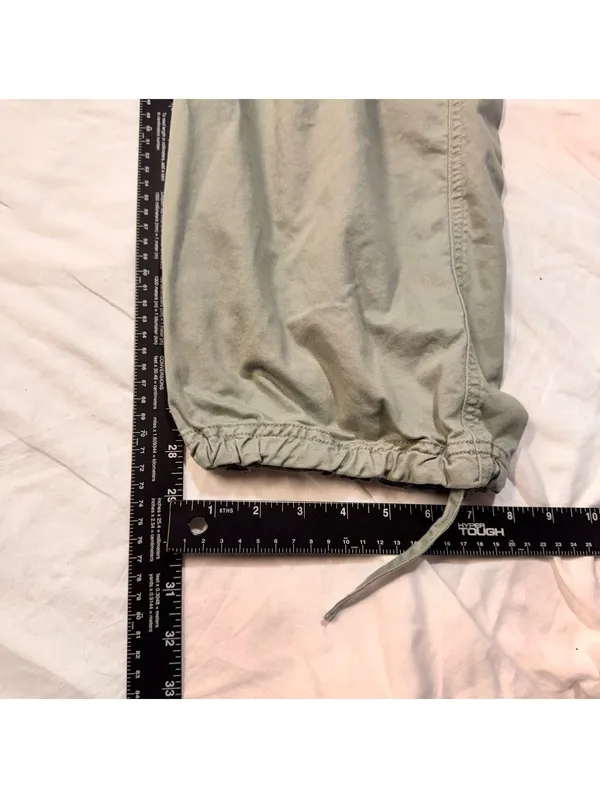 Abercrombie & Fitch Olive Green Cargo Pants M Military Streetwear Utility - Image 7
