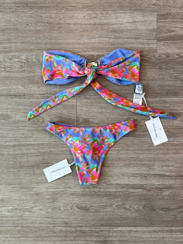 NWT Runaway The Label Diaz Iris Bikini Set, Small Top and XS Bottom - Image 2
